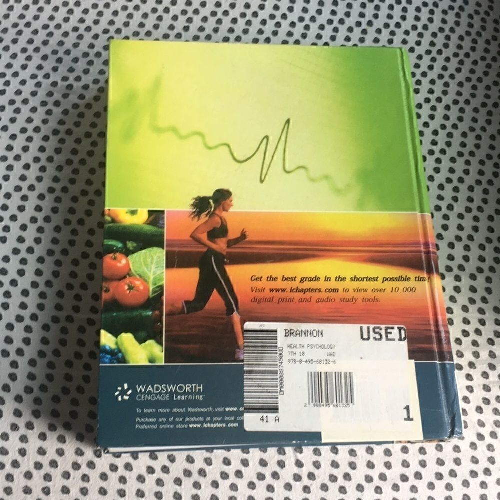 BOOKS > Health Psychology Textbook for Biological Basis of Behavior Class, - Picture 6 of 6